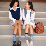 Gilmore Girls Chilton Shimmer Sheer Crew Sock