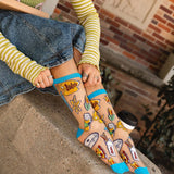 Gilmore Girls Stars Hollow Shimmer Sheer Crew Sock