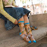 Gilmore Girls Stars Hollow Shimmer Sheer Crew Sock