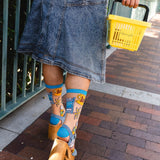 Gilmore Girls Stars Hollow Shimmer Sheer Crew Sock