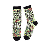 Beetlejuice™ Green Shimmer Sheer Crew Sock