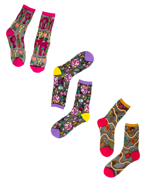Black Sheer Socks Bundle 1 🍸 Happy Hour