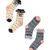 Bridgerton Style Ruffle Sheer Socks Bundle