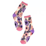 Sunflower Print Sheer Socks Bundle