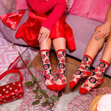 Cameo Rose Sheer Crew Sock