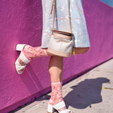 Cherry Blossom Sheer Crew Sock