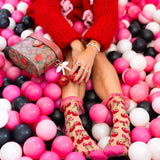 Cherry Bow Ruffle Sheer Crew Sock