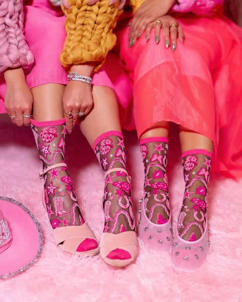 Disco Black Sheer Socks Bundle