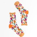 Ditsy Floral Sheer Ankle Sock