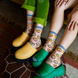 Evil Eye Sheer Crew Sock