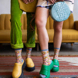 Evil Eye Sheer Crew Sock