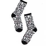 Felix the Cat Faces Shimmer Sheer Crew Sock
