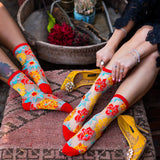 Flower Power Sheer Crew Sock