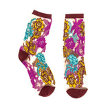 Gem Garden Sheer Crew Sock