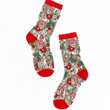 Good Luck Trolls Berry Lucky Shimmer Sheer Crew Sock