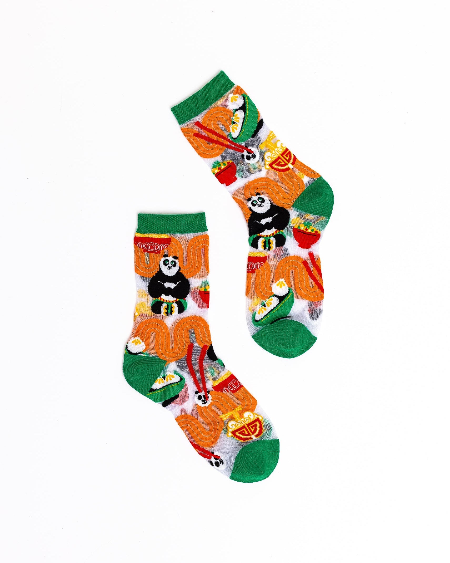 Kung Fu Panda Shimmer Sheer Crew Sock