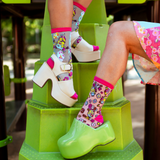 Minions Floral Shimmer Sheer Socks Bundle