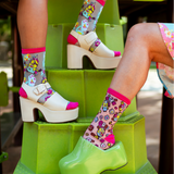 Minions Floral Shimmer Sheer Socks Bundle