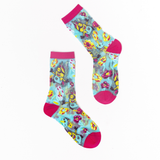 Minions Fluffy Dreams Shimmer Sheer Crew Sock