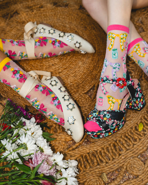 Petals & Preserves Shimmer Sheer Socks Bundle