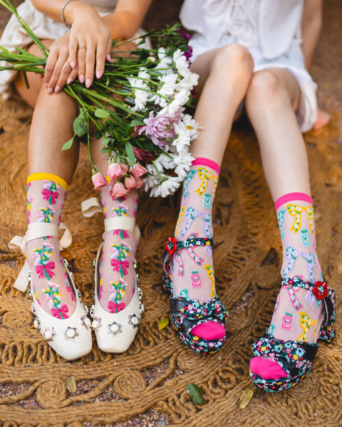 Petals & Preserves Shimmer Sheer Socks Bundle