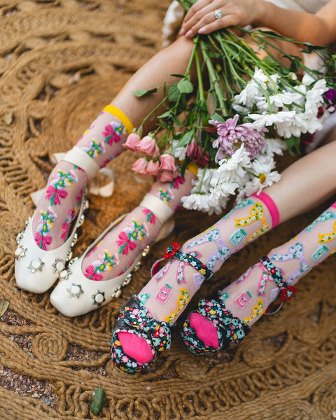 Petals & Preserves Shimmer Sheer Socks Bundle