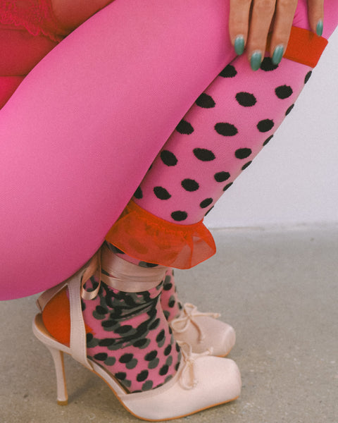 Polka Dot Bow Bundle 🎀 Socks + Knee Highs