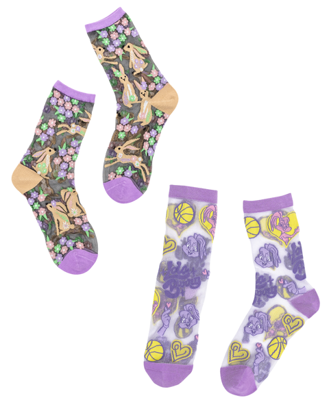 Rabbit Lovers Sheer Socks Bundle