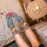 Tapestry Vines Sheer Crew Sock