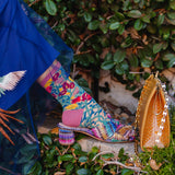Tapestry Vines Sheer Crew Sock