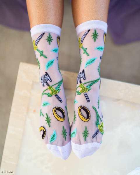 The Lord of the Rings™ The Fellowship™ Shimmer Sheer Crew Sock