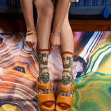 Tree of Life Sheer Crew Sock