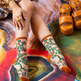 Tree of Life Sheer Crew Sock