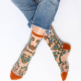 Tree of Life Sheer Crew Sock