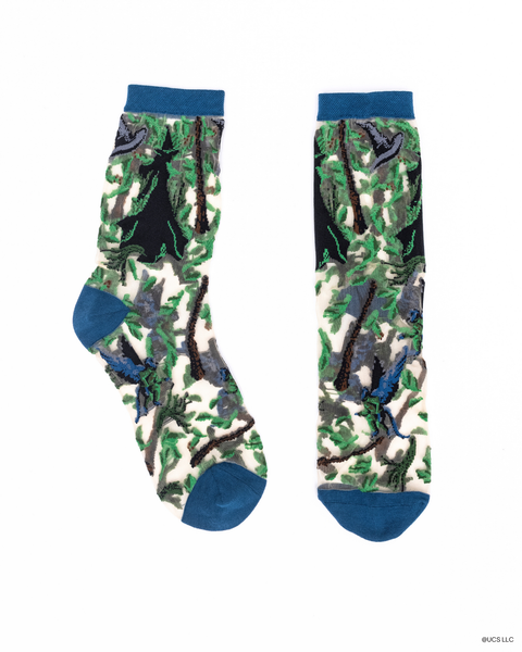 KIDS {Youth} Wicked Elphaba Silhouette Sheer Crew Sock