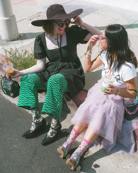 Wicked Glinda & Elphaba Silhouette Sock Bundle