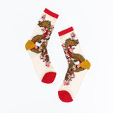 Year of the Dragon Sheer Crew Sock