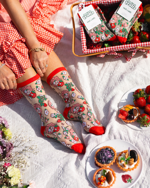 Strawberry Lovers Sheer Socks Bundle