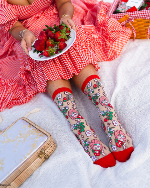 Strawberry Lovers Sheer Socks Bundle