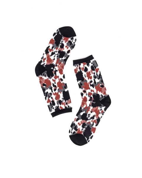 9-to-5 Sheer Socks Bundle - Cow Print & Polka Dot Stripes