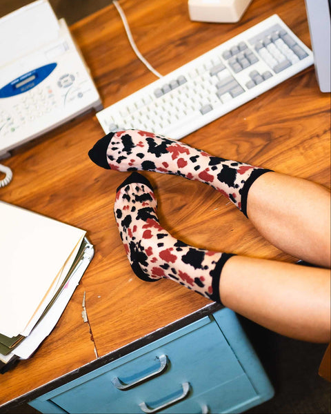 Cowgirl Chic Sheer Crew Sock