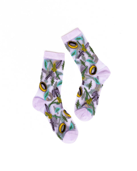 The Lord of the Rings™ The Fellowship™ Shimmer Sheer Crew Sock