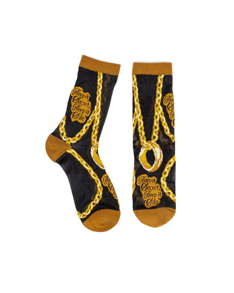 The Lord of the Rings™ The One Ring Black Sheer Crew Sock