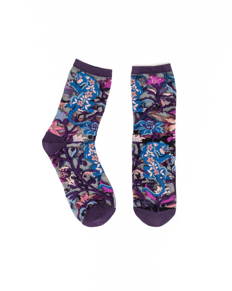 Noir Florals Sheer Socks Bundle