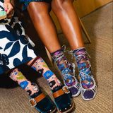 Noir Florals Sheer Socks Bundle