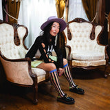 Beetlejuice™ Striped Knee High Sheer Sock