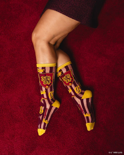 Harry Potter Gryffindor Shimmer Sheer Mid High Sock
