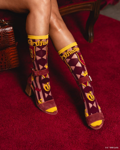 Harry Potter Gryffindor Shimmer Sheer Mid High Sock