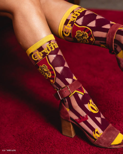 Harry Potter Gryffindor Shimmer Sheer Mid High Sock