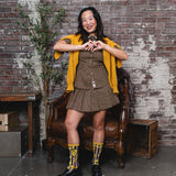 Harry Potter Hufflepuff Shimmer Sheer Mid High Sock